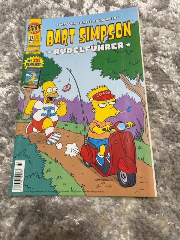 Bart Simpson Comic 32 mit Poster