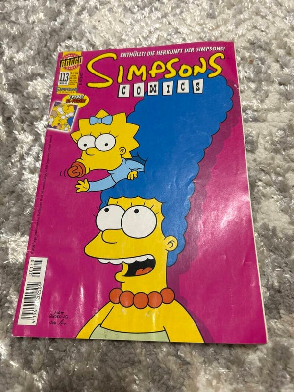 Simpson Comic 113 mit Poster