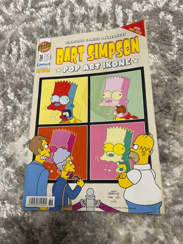 Bart Simpson Comic 36 mit Poster