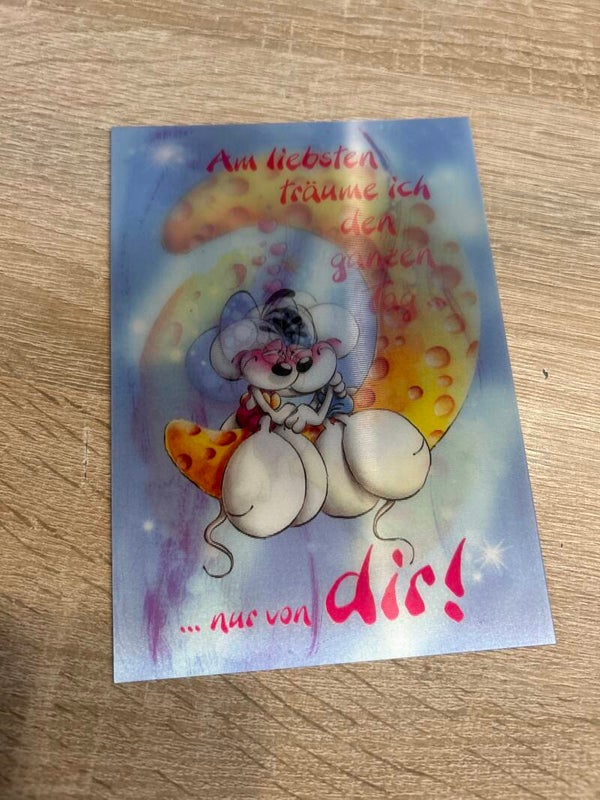 Diddl Wackelbildkarte Nr.3c