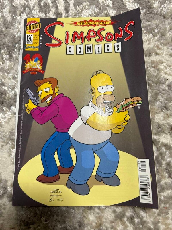 Simpson Comic 120 mit Poster