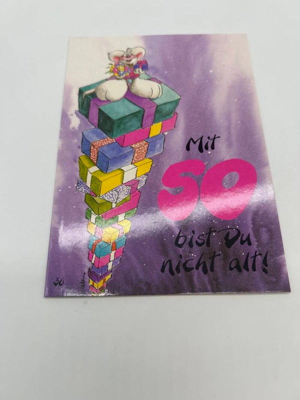 Diddl Geburtstagsklappkarten Nr.36