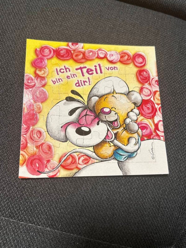 Diddl Puzzle Sonderpostkarte