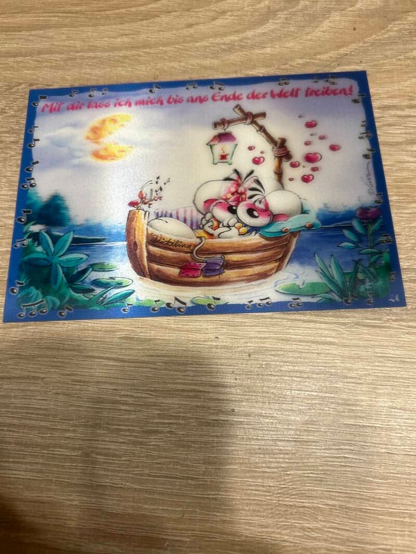 Diddl Wackelbildpostkarte Nr.21b