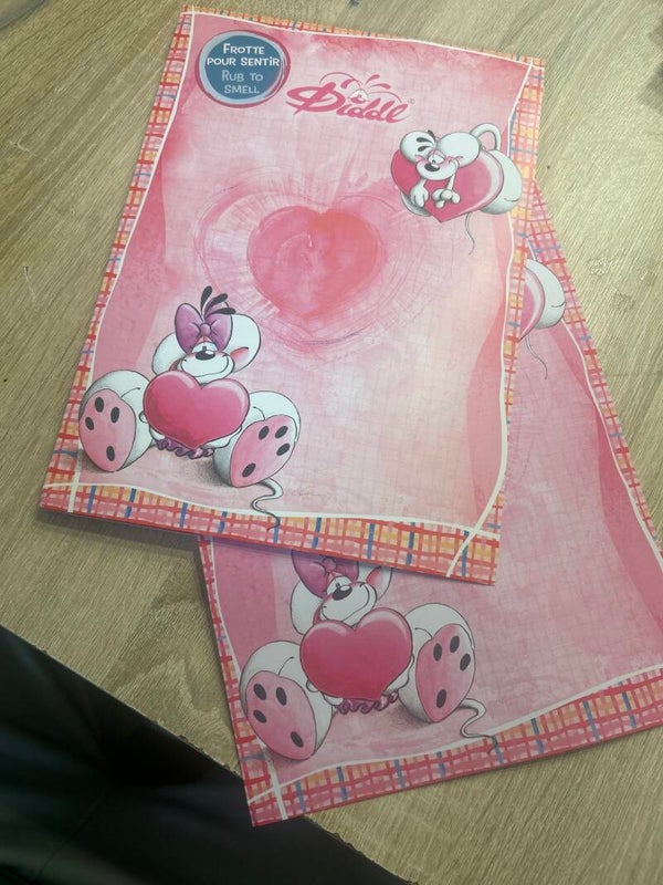 Diddl Herzkollektion A4 Blatt