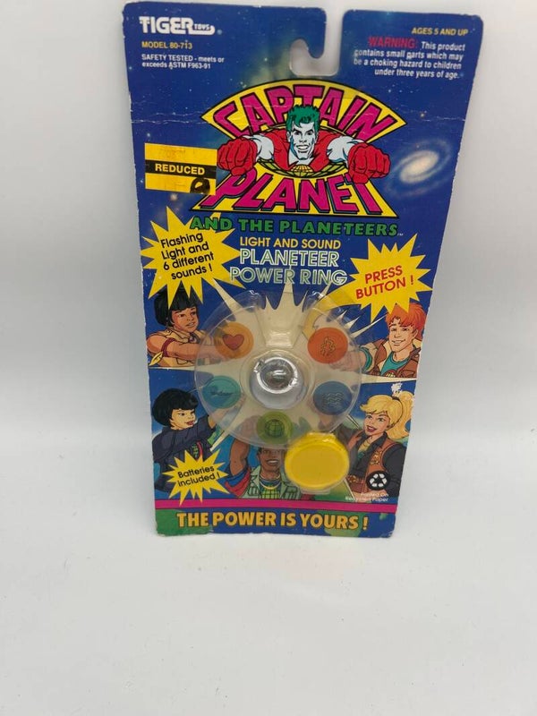 Captain Planet Power Ring Siber