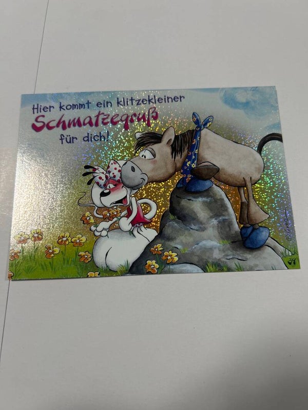 Glitzerpostkarte