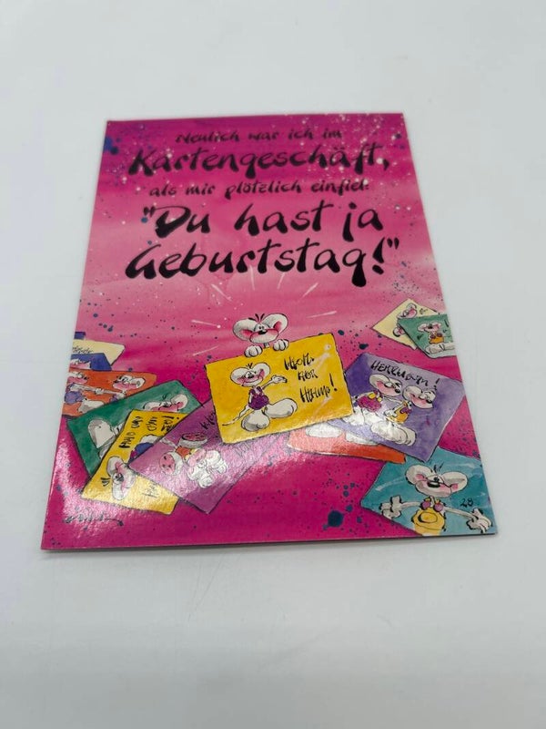 Diddl Geburtstagsklappkarte Nr. 28