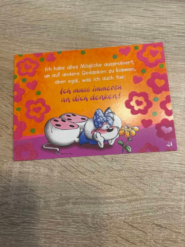 Diddl Kuschelkarte Nr.21a