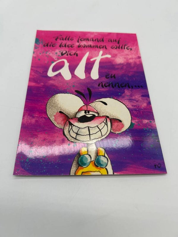 Diddl Geburtstagsklappkarte Nr. 40