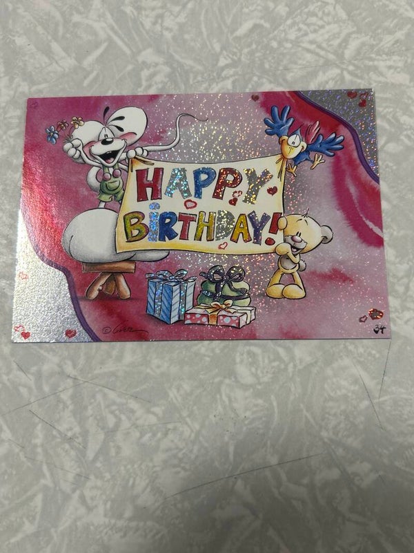 Glitzerpostkarte