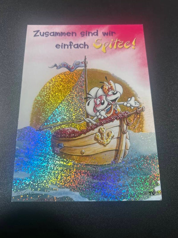 Diddl Glitzerpostkarte