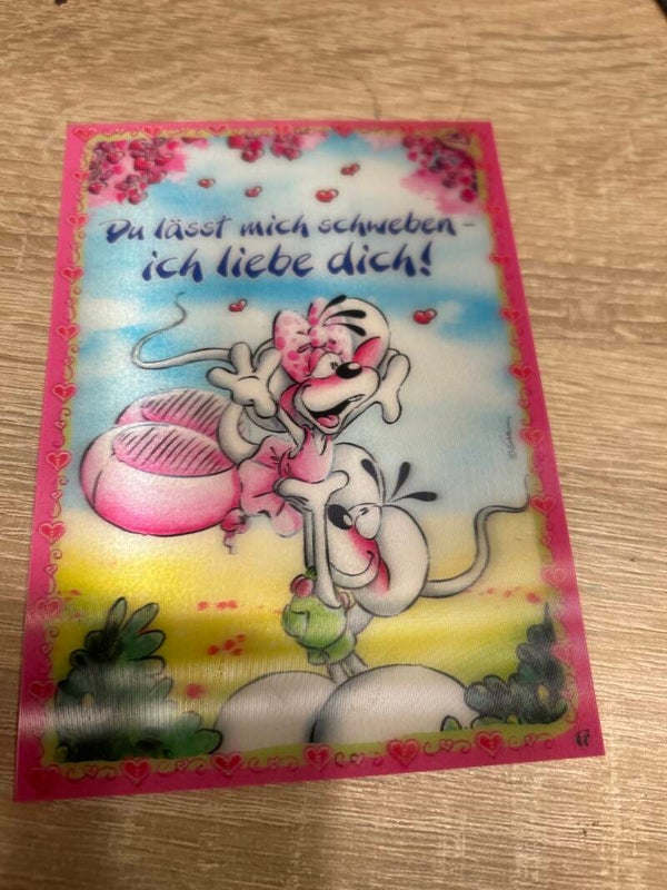 Diddl Wackelbildpostkarte Nr.17b