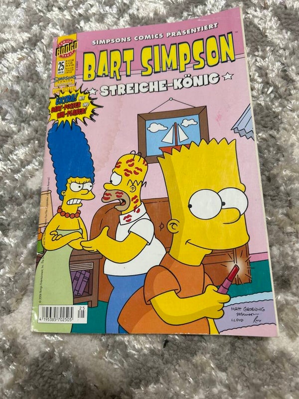 Bart Simpson Comic 25 mit Poster