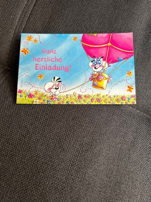 Diddl Einladungskarte