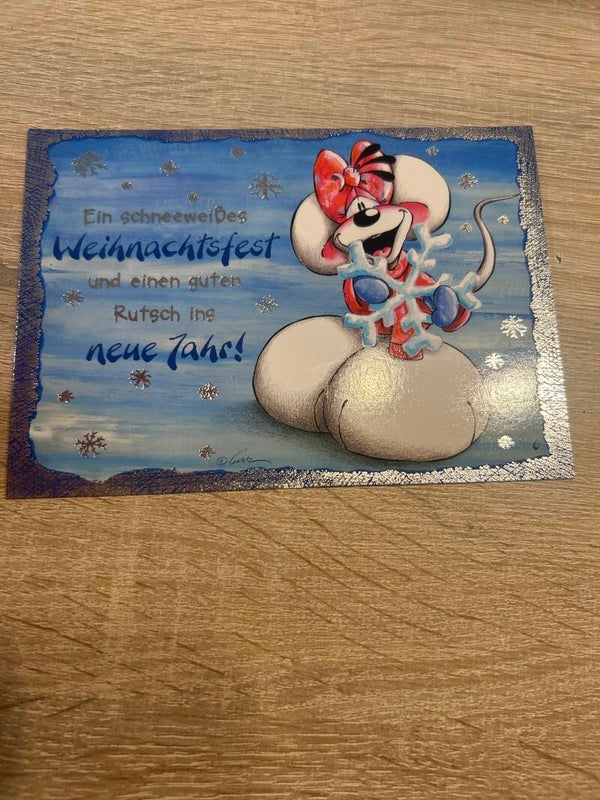 Diddl Weihnachtskarte Nr.6