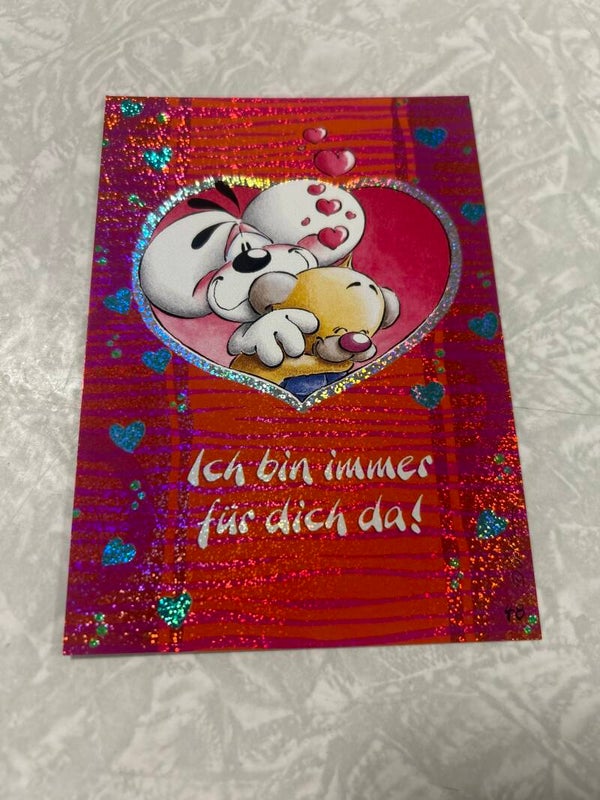 Glitzerpostkarte