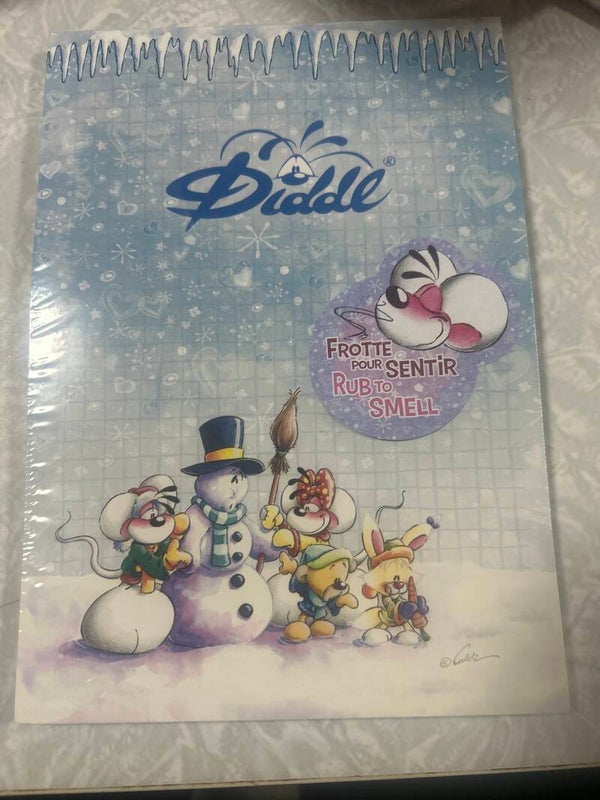 Diddl Block A5 Winterkollektion Frankreich
