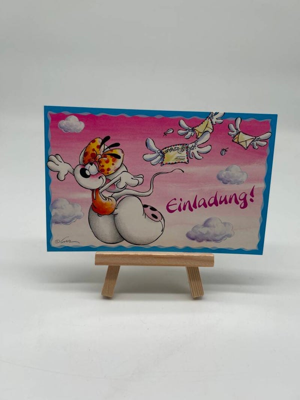 Diddl Einladungskarte