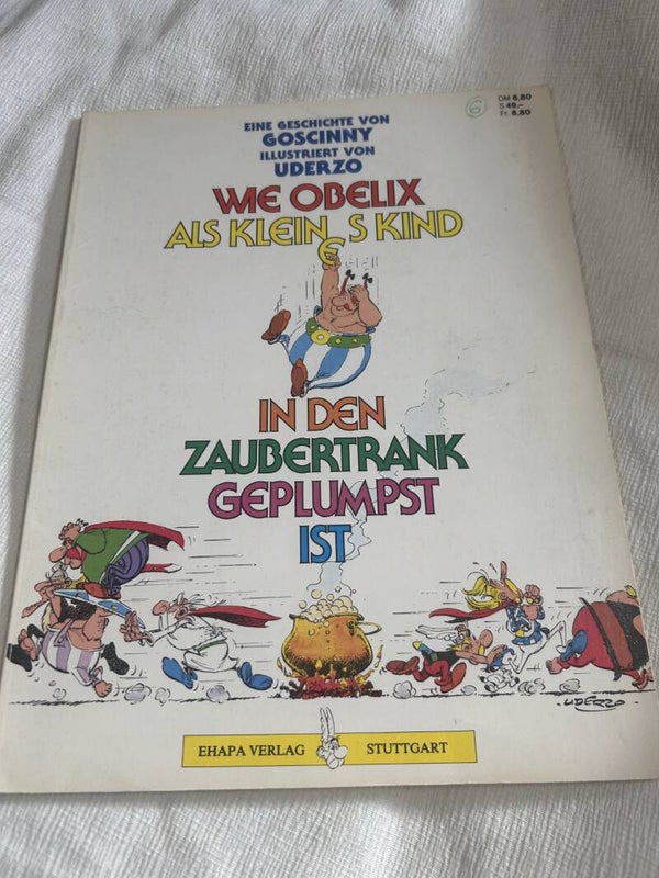 Wie Obelix in den Zaubertrankkessel gefallen ist