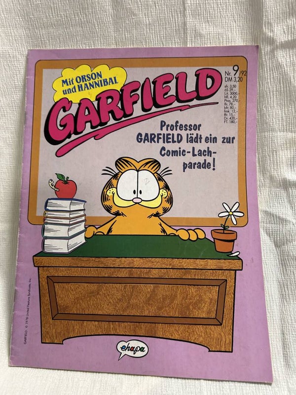 Garfield Comic Nr. 9/92
