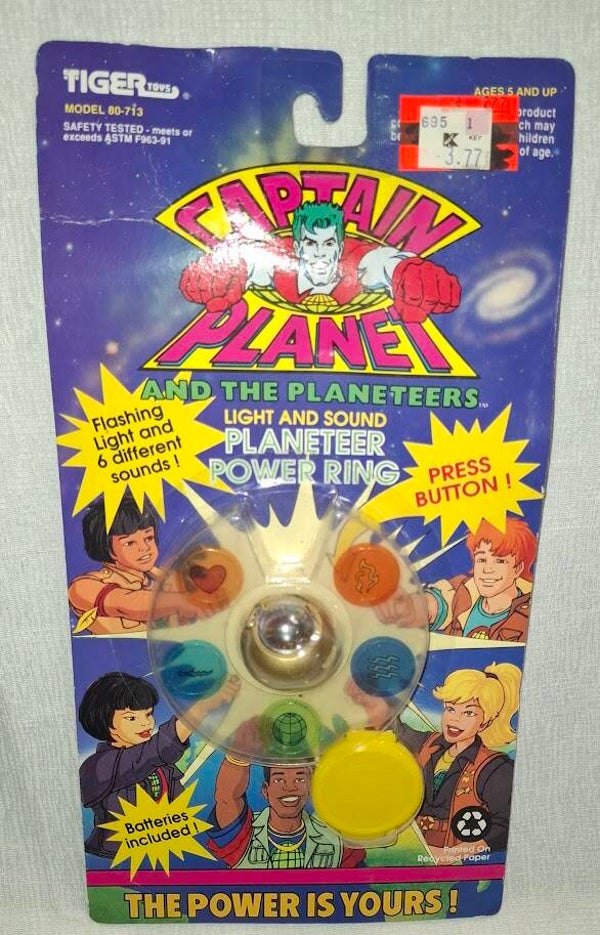 Goldener Captain Planet Ring MOC