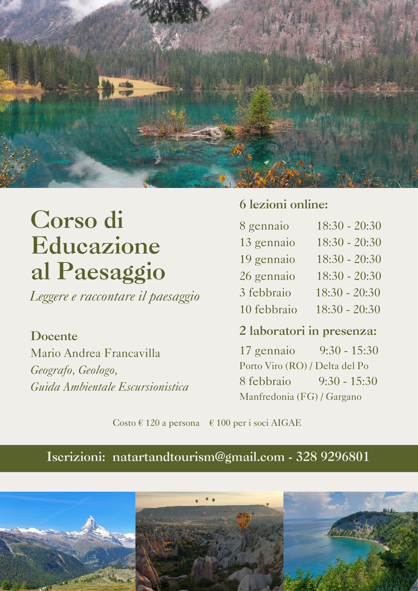 Locandina Corso di Educazione al Paesaggio