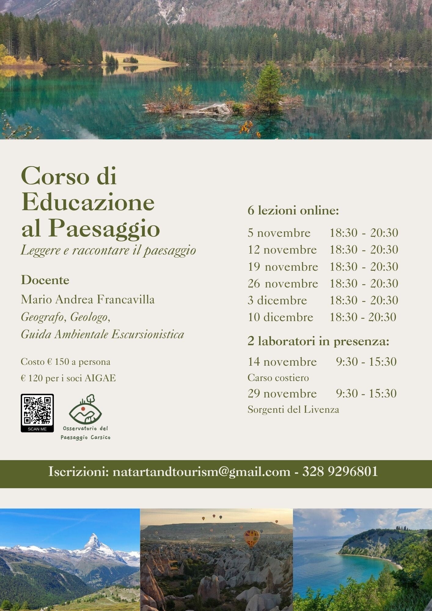 Locandina Corso di Educazione al Paesaggio