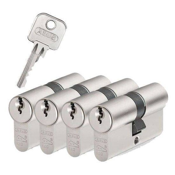 ABUS Cilinder 4 x  30x30 KA  SKG** (incl 12 Sleutels )