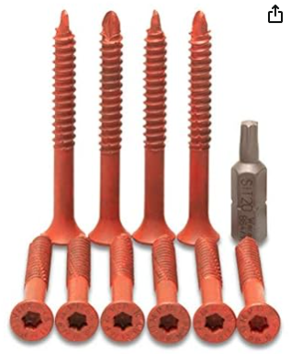 Trekschroef Per stuk Rood  4.8 mm