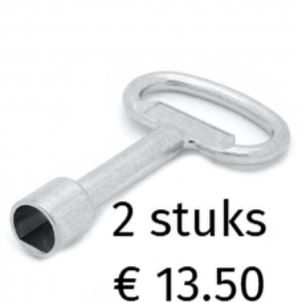 Containersleutel " Halve Maan "  Per 2 stuks ACTIE