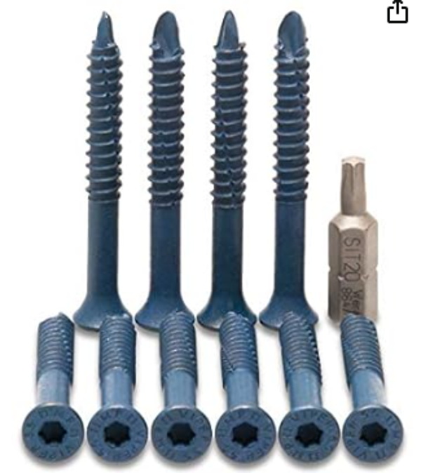 Trekschroef Per stuk  Blauw 5.5 mm