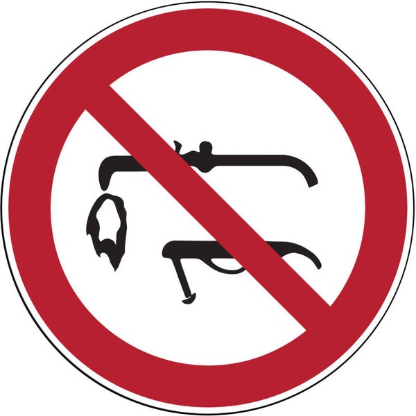 Sticker Lassen verboden