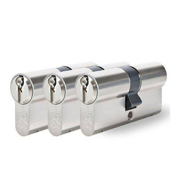 ABUS PROFIELCILINDER SET 3 x 30X30 SKG*** PROFIEL ZS22E
