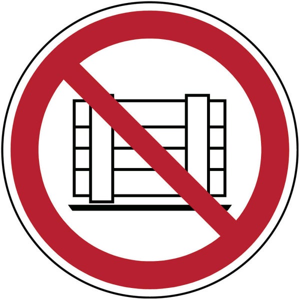 Sticker Vloermarkering - Neerzetten of Opslaan verboden