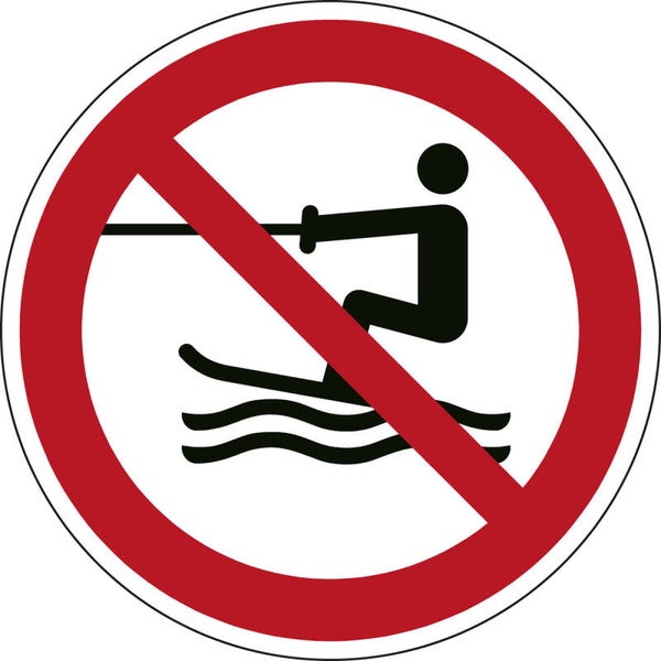 Sticker Voortgetrokken wateractiviteiten verboden