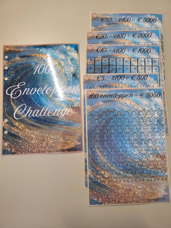 100 Enveloppen Goude zee