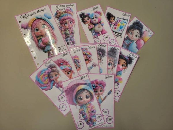 5K sparen Kleur meisje (5000)