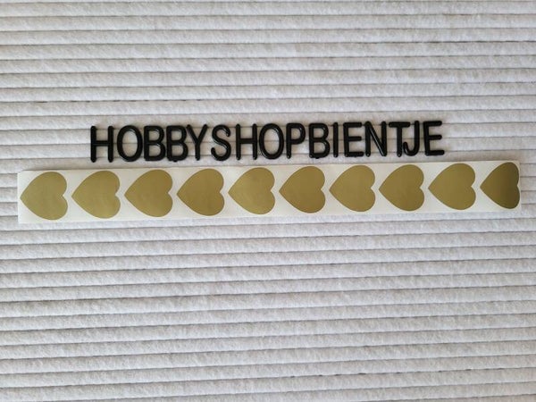 Kras stickers Hart Goud