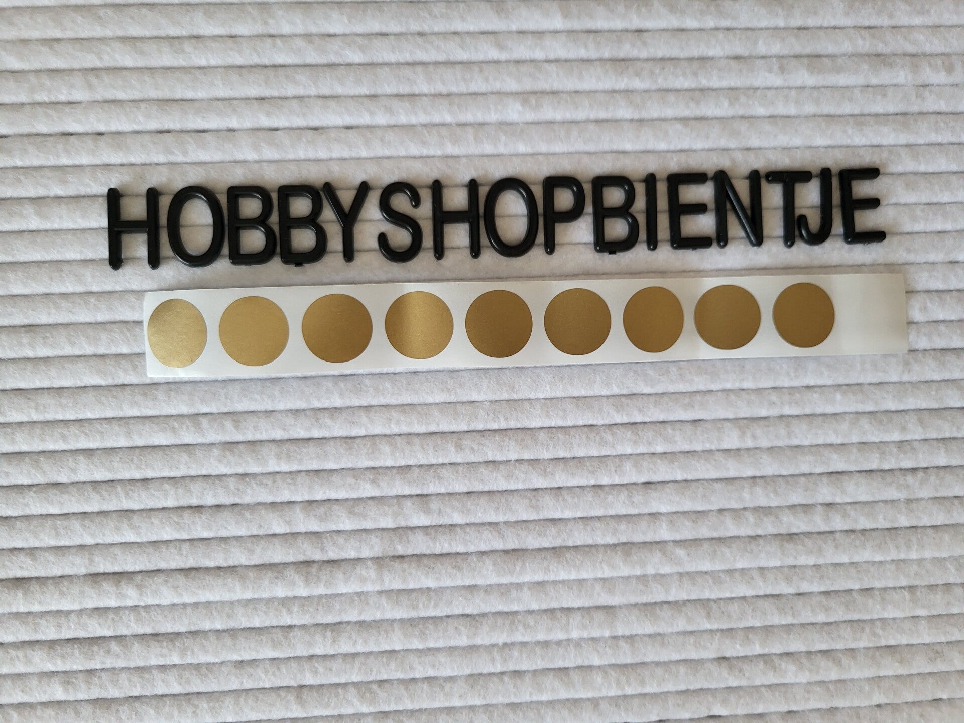 Kras stickers Klein rond Goud