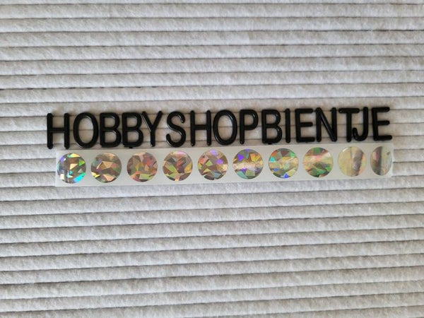 Kras stickers Klein rond Hallogeen