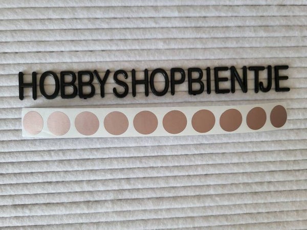 Kras stickers Klein rond Roze