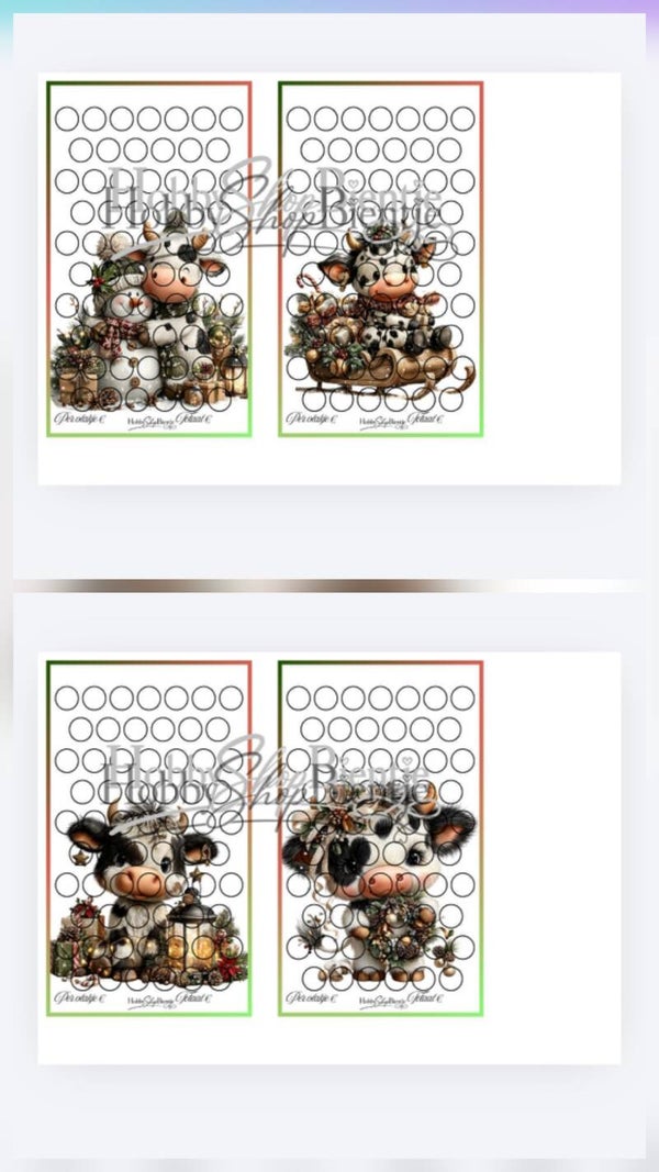 Kerst koe zwart challenge
