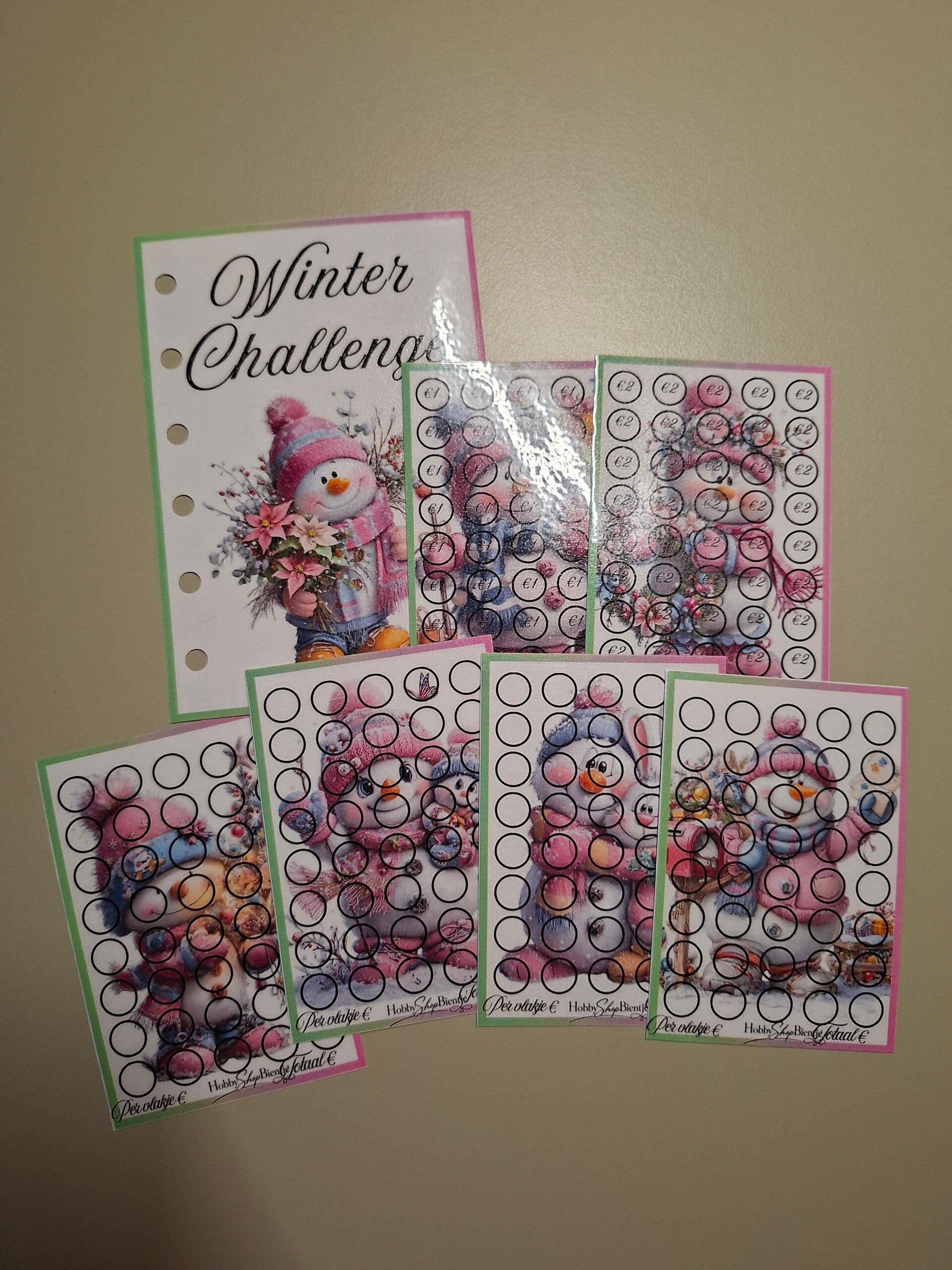 Roze sneeuwpop challenge