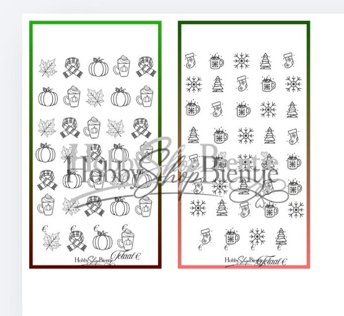 Kleuren kerst challenge