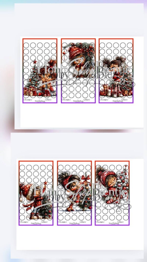 Kerst rood meisje challenge