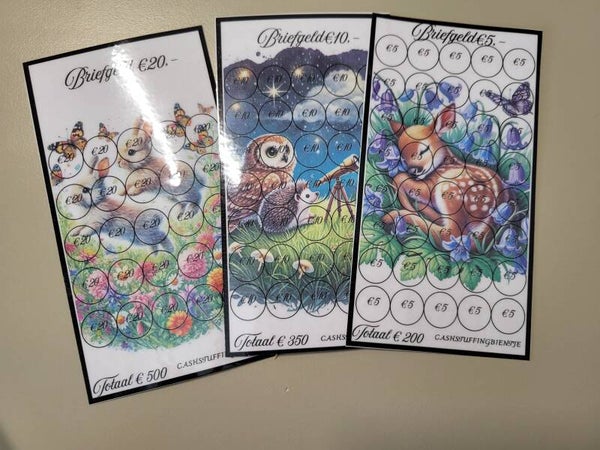Briefgeld wilde dieren challenge