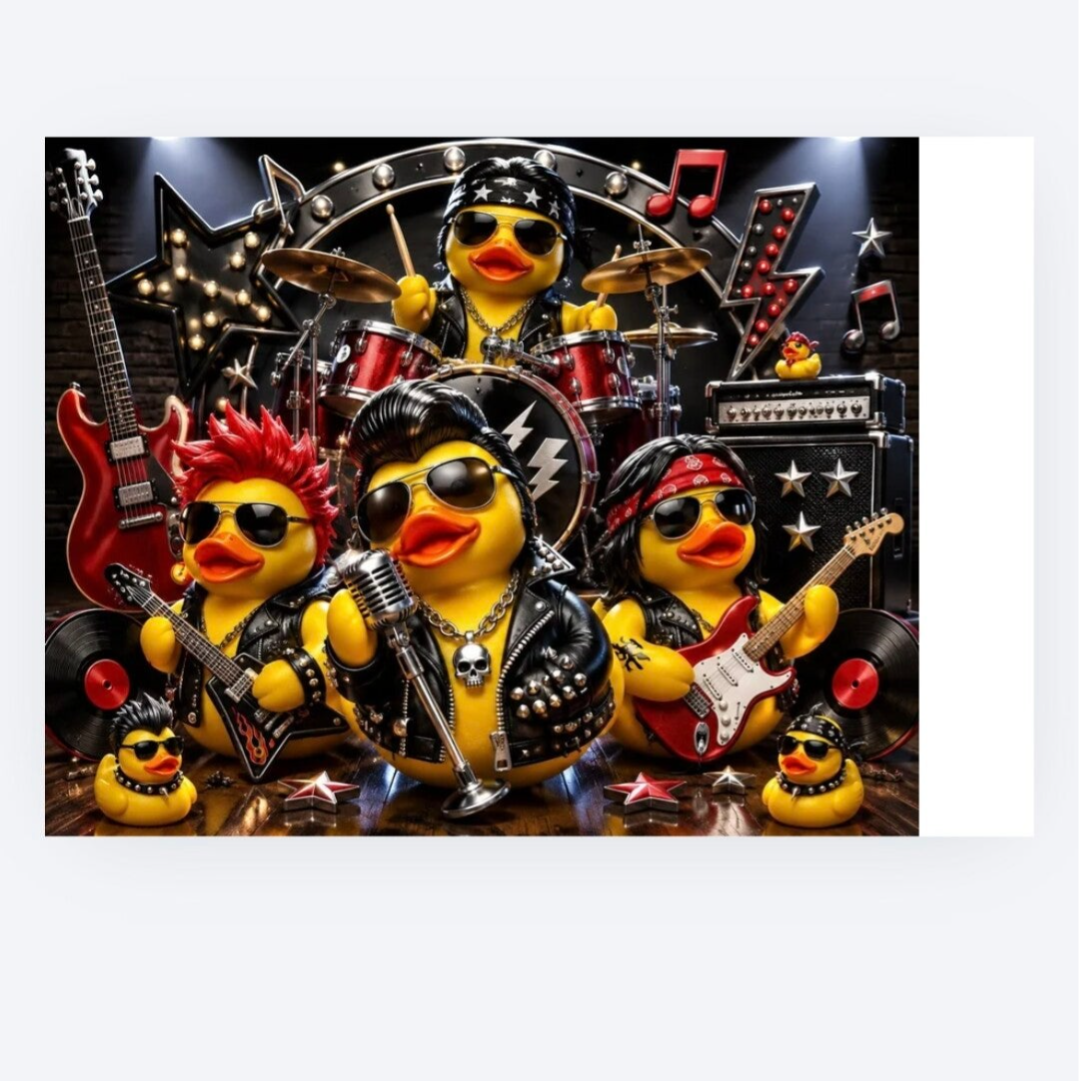 Digitaal: rock and roll rubber ducks kalender 2027