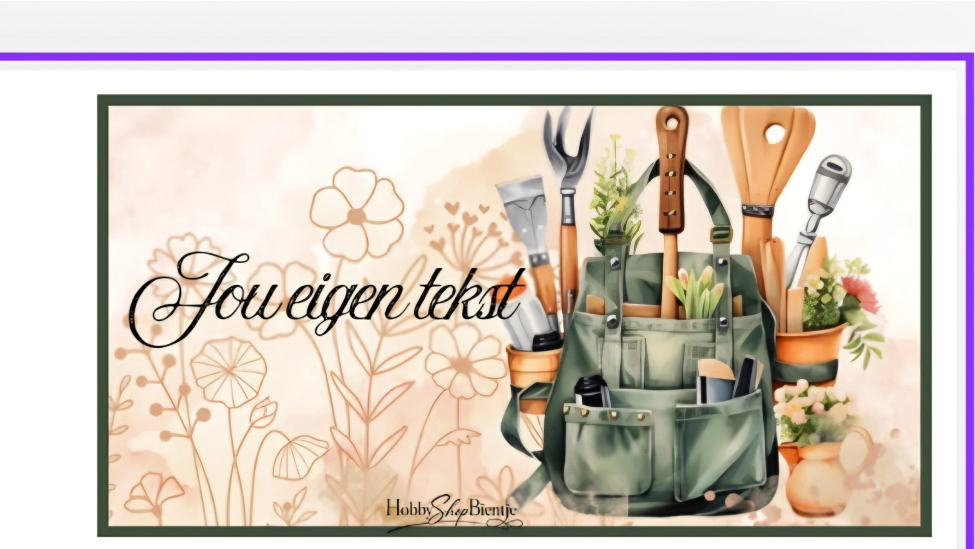 Dashboard tuin