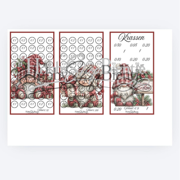 Digitaal: GNOME KERST bedragen